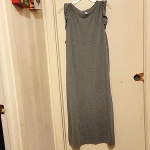 Old Navy Flutter Grey Midi Dress XL